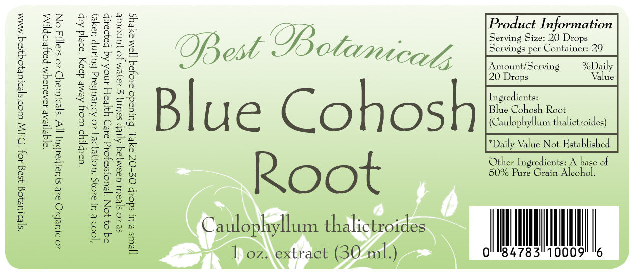 Blue Cohosh Root Alcohol Extract