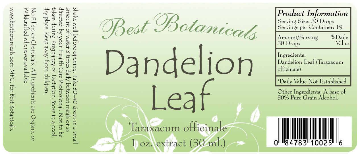 Dandelion Leaf Alcohol Extract