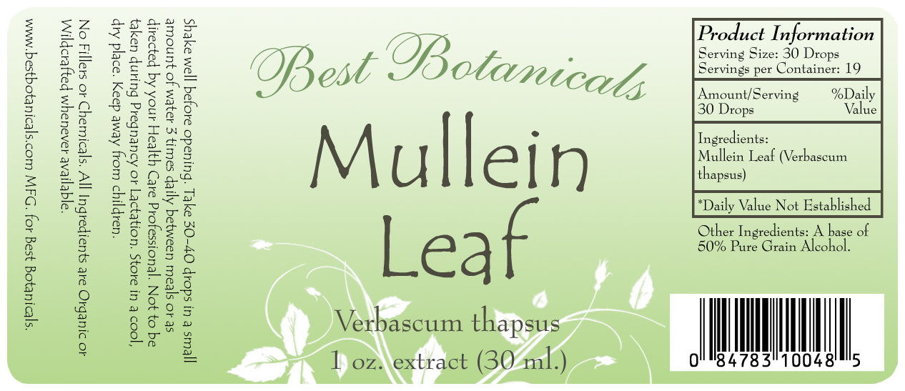Mullein Leaf Alcohol Extract