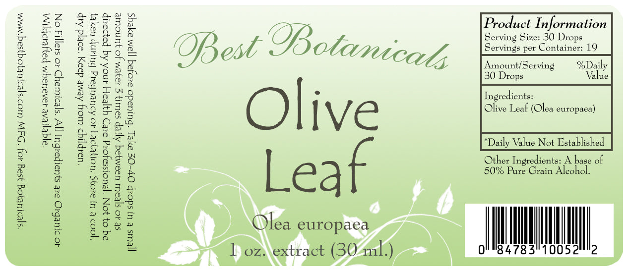 Olive Leaf Alcohol Extract