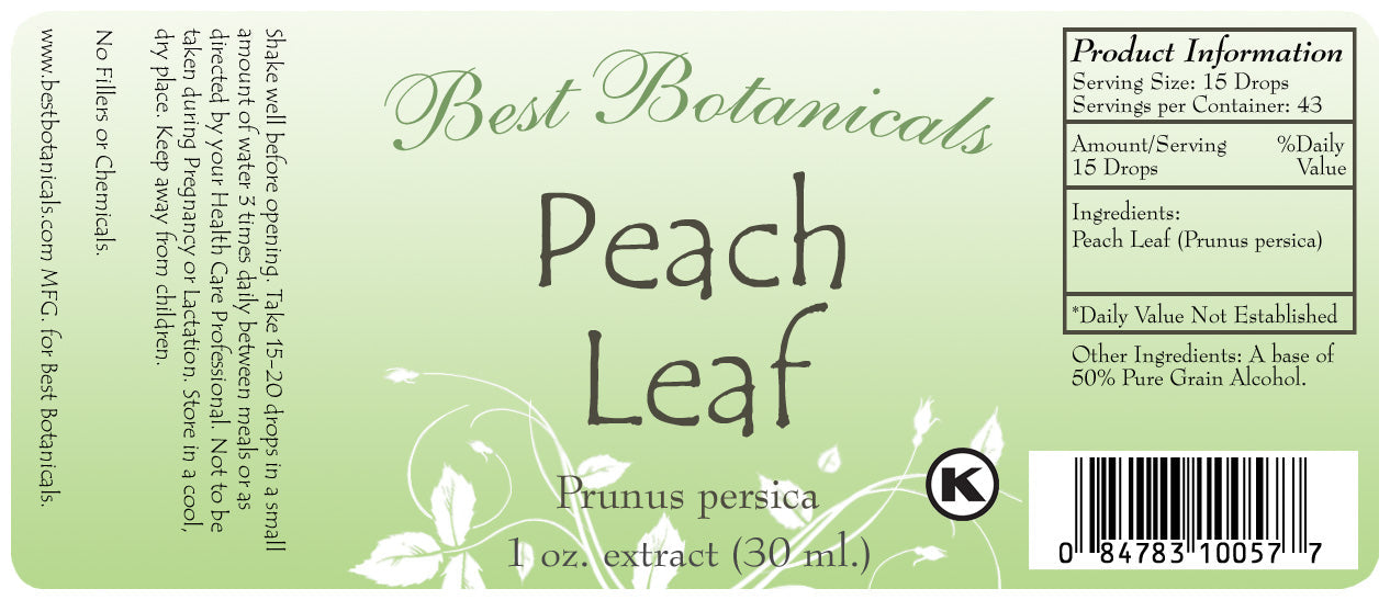 Peach Leaf Alcohol Extract