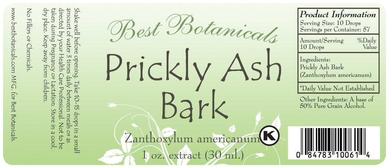 Prickly Ash Bark Alcohol Extract