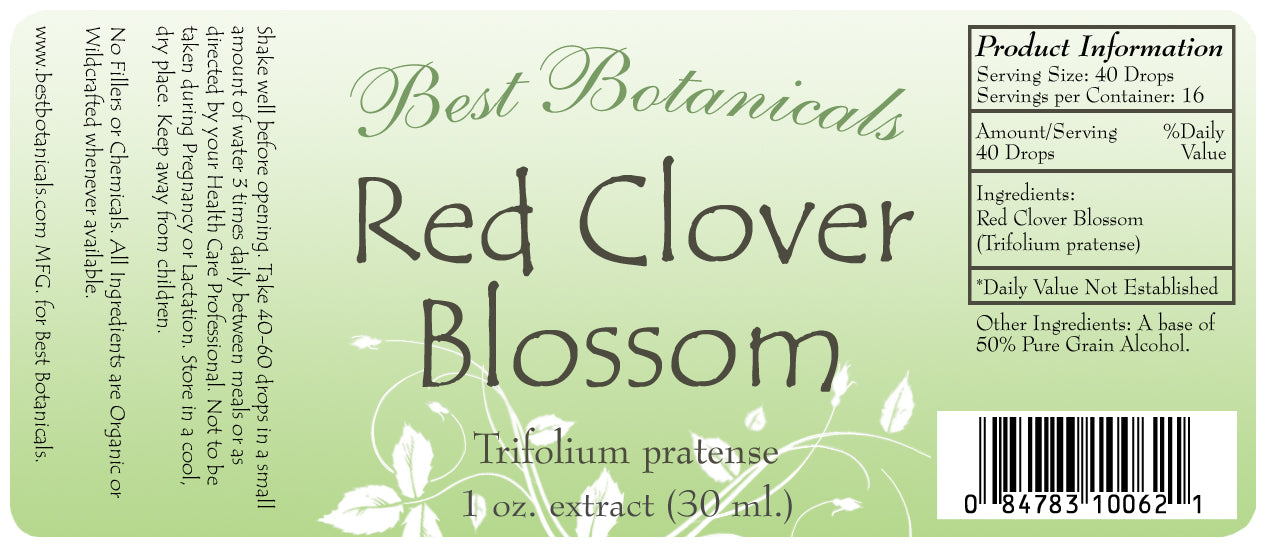 Red Clover Blossom Alcohol Extract