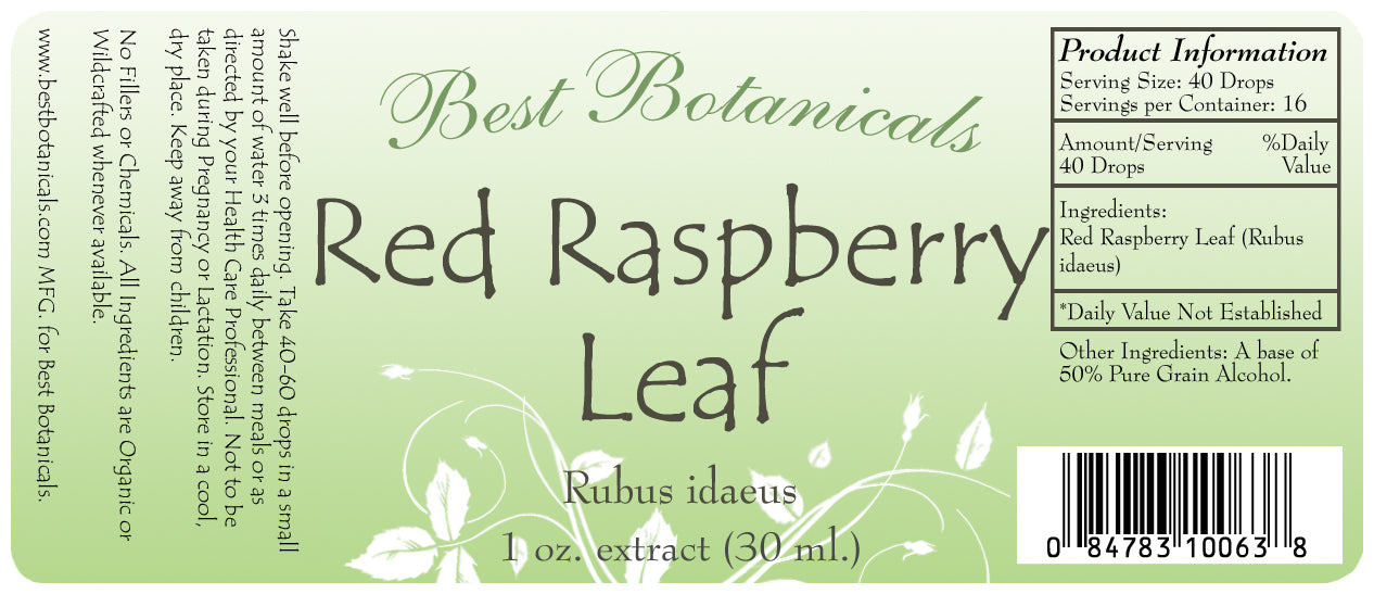 Red Raspberry Leaf Alcohol Extract