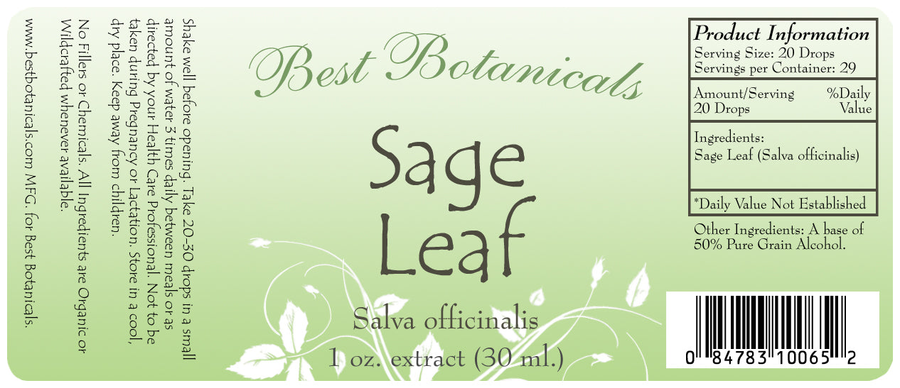 Sage Leaf Alcohol Extract