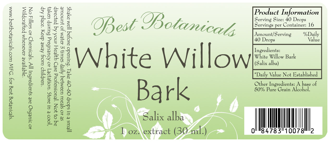 White Willow Bark Alcohol Extract