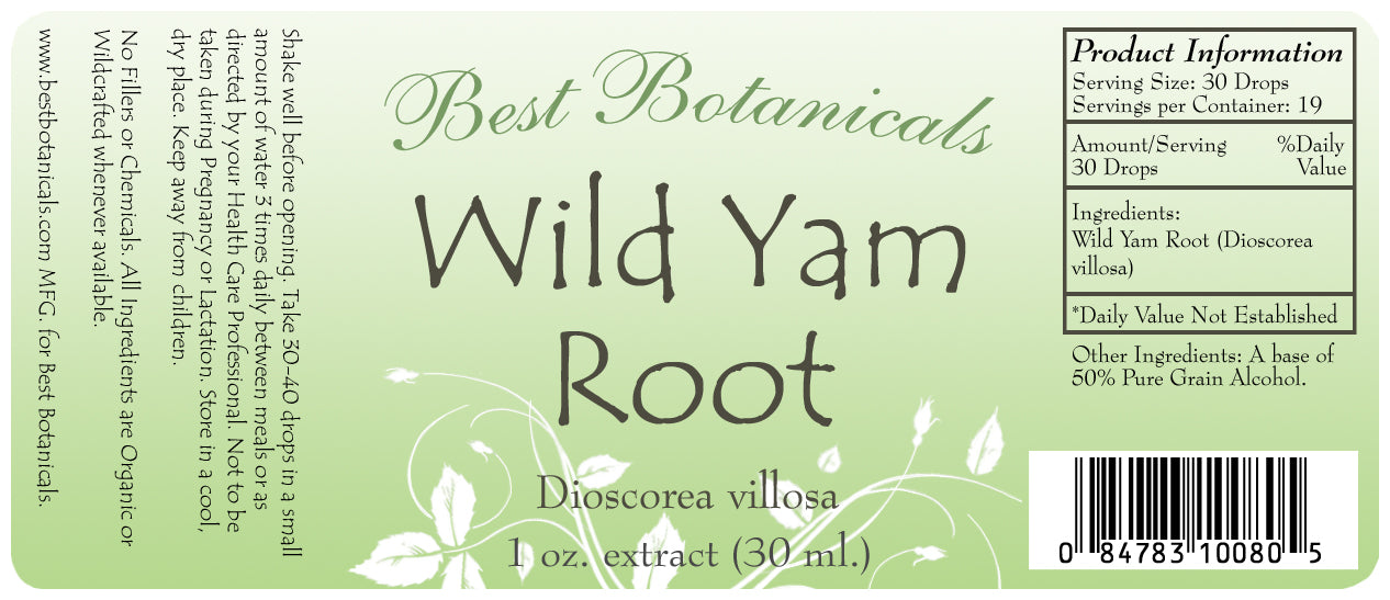 Wild Yam Root Alcohol Extract