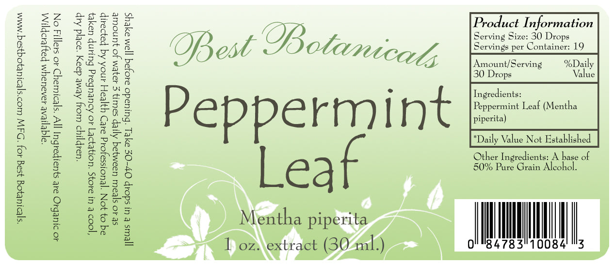 Peppermint Leaf Alcohol Extract