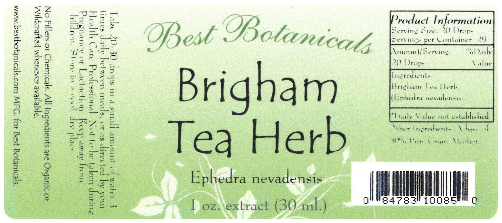Brigham Tea Herb Alcohol Extract