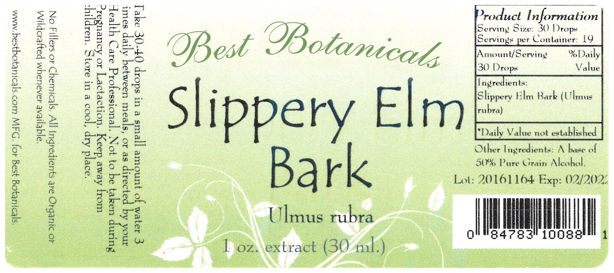 Slippery Elm Alcohol Extract
