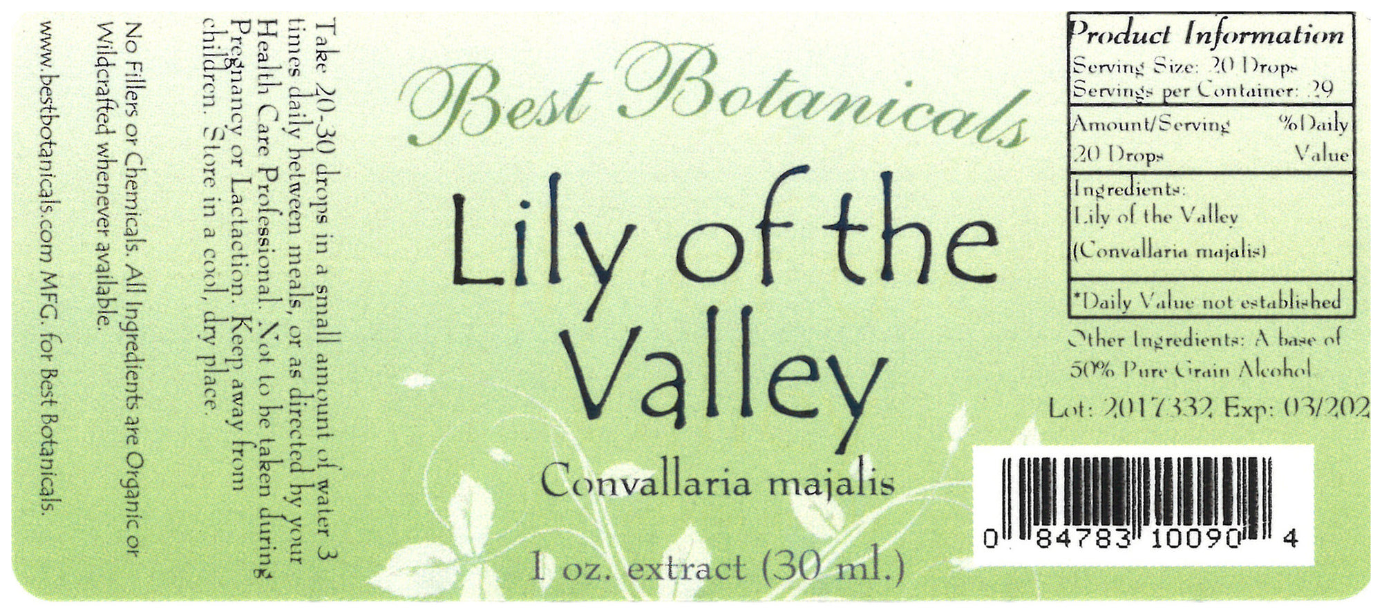 Lily of the Valley Alcohol Extract