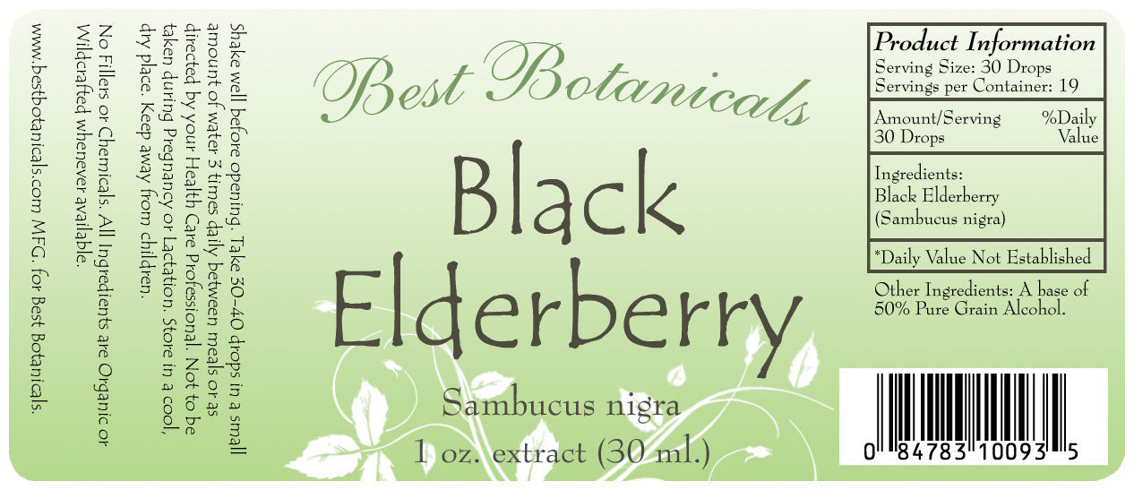 Black Elderberry Alcohol Extract