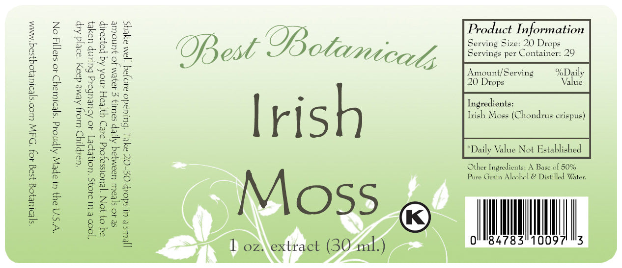 Irish Moss Alcohol Extract