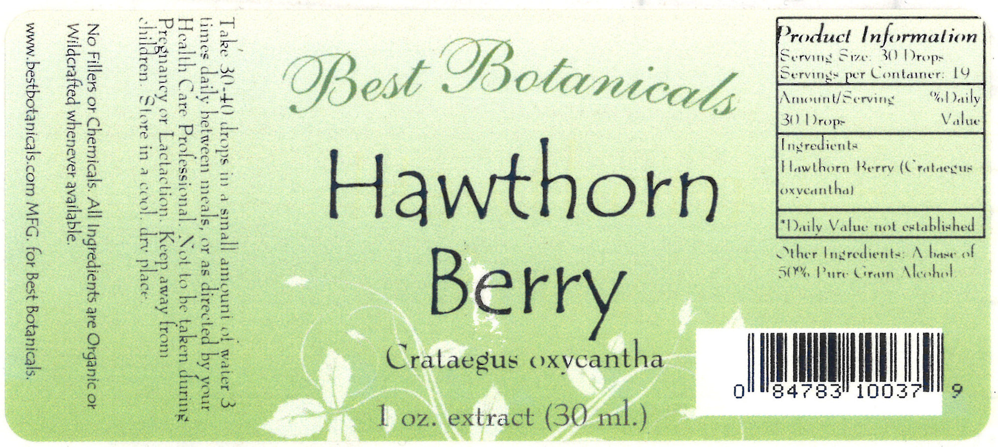 Hawthorn Berry Alcohol Extract