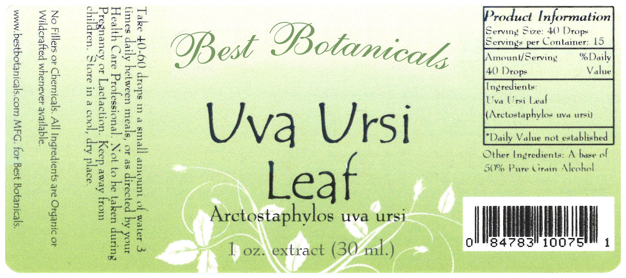 Uva Ursi Leaf Alcohol Extract