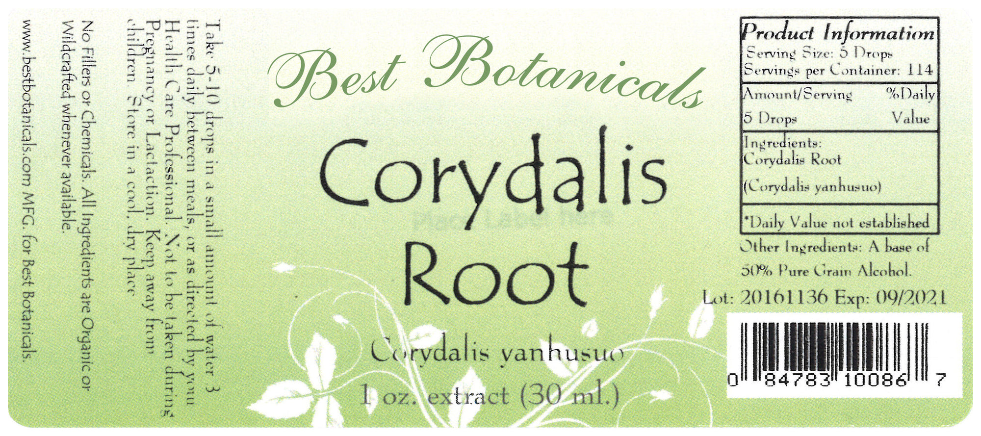 Corydalis Root Alcohol Extract